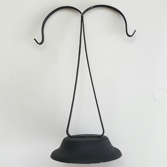 Jewelry Display Stand Vintage 50s Black Metal - Picture 3 of 5